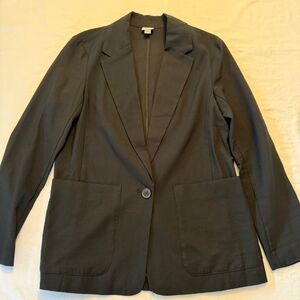 a new day Women’s Black 1 Button Blazer with front pockets size Small